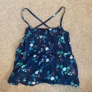 Floral Hollister tank